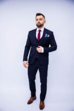 Costum Albastru Bleumarin Business & Elegant