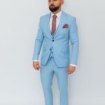 Costum Bărbați Albastru Baby Blue
