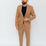 Costum Bărbați Bej Smart Casual