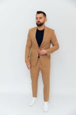 Costum Bărbați Bej Smart Casual