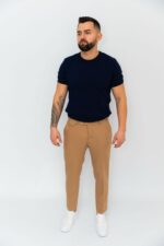 Costum Bărbați Bej Smart Casual - imagine 2