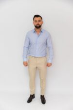Cămașă Bărbați Albastru Bleu Bumbac - imagine 5