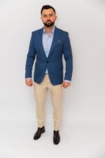 Cămașă Bărbați Albastru Bleu Bumbac - imagine 2