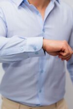 Cămașă Bărbați Albastru Bleu Bumbac - imagine 3