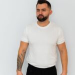 Tricou Bărbați Alb Bumbac