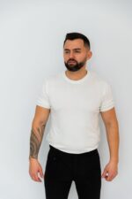 Tricou Bărbați Alb Bumbac