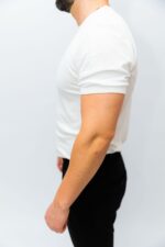 Tricou Bărbați Alb Bumbac - imagine 4