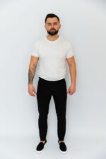 Tricou Bărbați Alb Bumbac - imagine 5