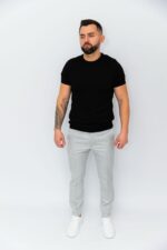 Tricou Premium Barbati Negru Bumbac - imagine 5