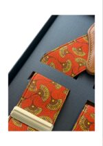 Bretele Barbati Portocali Cu Detalii - imagine 2