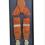 Bretele Barbati Portocali Cu Detalii