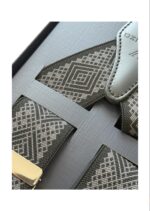 Bretele Barbati Negre Paisley - imagine 2