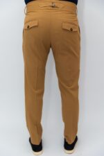 Pantaloni Bej Italienesti Cu Pense Barbati - imagine 4