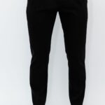 Pantaloni Negru Mat Italienesti Cu Pense Barbati