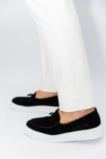 Pantaloni Barbati Chinos Albi Vara Din Bumbac Natural Santaderia - imagine 5