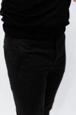 Pantaloni Negri Vara Din Bumbac Natural Santaderia - imagine 5