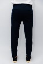 Pantaloni Barbati Chinos Bleumarin Din Bumbac Natural - imagine 4