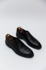 Pantofi Eleganti Barbati Negri Derby Piele Naturala