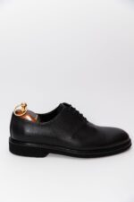 Pantofi Eleganți Bărbați Negri Mati Oxford Din 100% Piele Naturală Talpă Din Spumă - imagine 5