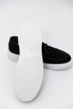 Mocasini Smart Casual Negri Bărbați Piele Întoarsă - imagine 6