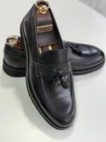 Mocasini Bărbați Loafers Negri 100% Piele Naturală - imagine 4