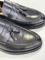 Mocasini Bărbați Loafers Negri 100% Piele Naturală - imagine 5