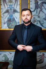 Costum Bărbați Negru Elegant 88% Lana Super 160’s - imagine 2