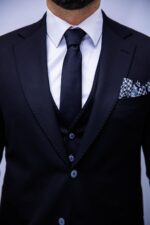 Costum Bărbați Negru Business & Elegant - imagine 3