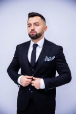 Costum Bărbați Negru Business & Elegant - imagine 4