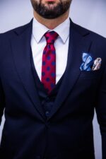 Costum Albastru Bleumarin Business & Elegant - imagine 2