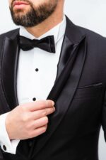 Costum Mire & Nas Negru Rever Cu Detalii Detașabil set:4 piese - imagine 6