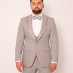 Costum Mire & Nas Gri Rever Detașabil set:4 piese