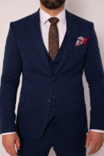 Costum Albastru Parlament Business & Elegant - imagine 4