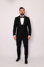 Costum Mire & Nas Negru Rever Detașabil set: 4 piese - imagine 2