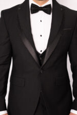 Costum Mire & Nas Negru Rever Detașabil set: 4 piese - imagine 4