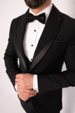 Costum Mire & Nas Negru Rever Detașabil set: 4 piese - imagine 5