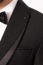 Costum Mire & Nas Negru Rever Detașabil set: 4 piese - imagine 6