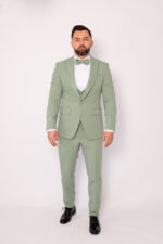 Costum Mire & Nas Verde Fistic Rever Detașabil set:4 piese - imagine 2