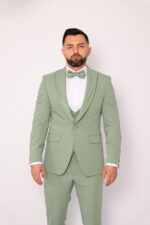Costum Mire & Nas Verde Fistic Rever Detașabil set:4 piese