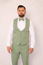 Costum Mire & Nas Verde Fistic Rever Detașabil set:4 piese - imagine 7