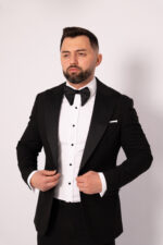 Costum Mire & Nas Negru Rever Italienesc - imagine 3