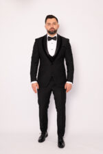 Costum Mire & Nas Negru Rever Detașabil set: 4 piese - imagine 2
