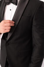 Costum Mire & Nas Negru Rever Detașabil set:4 piese - imagine 4