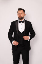 Costum Mire & Nas Negru Rever Detașabil set:4 piese - imagine 5