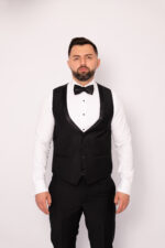 Costum Mire & Nas Negru Rever Detașabil set:4 piese - imagine 6