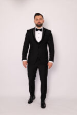 Costum Mire & Nas Negru Rever Detașabil set: 4 piese - imagine 2