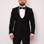 Costum Mire & Nas Negru Rever Detașabil set: 4 piese