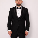 Costum Mire & Nas Negru Rever Detașabil set: 4 piese