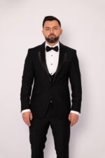 Costum Mire & Nas Negru Rever Detașabil set: 4 piese