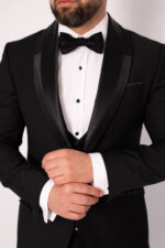 Costum Mire & Nas Negru Rever Detașabil set: 4 piese - imagine 4
